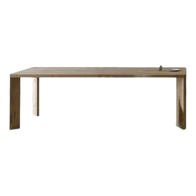 Solid Wood Modern Rectangle Table Wood Top Dining Table with 4 Legs Natural Without Chairs Clearhalo ' dining_table' 'Dining Tables & Seating' 'Dining Tables' 'furn' 'furn_dining_table' 'Furniture' 'furniture_dining_table' 'Kitchen & Dining Furniture' 'kitchen&dining_furn' 'kitchen' 'kitchen_dining_table' 4271581