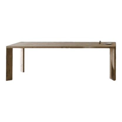 Solid Wood Modern Rectangle Table Wood Top Dining Table with 4 Legs Natural Without Chairs Clearhalo ' dining_table' 'Dining Tables & Seating' 'Dining Tables' 'furn' 'furn_dining_table' 'Furniture' 'furniture_dining_table' 'Kitchen & Dining Furniture' 'kitchen&dining_furn' 'kitchen' 'kitchen_dining_table' 4271581