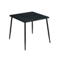 4-foot MDF Dinette Table Industrial Style Square Dining Table for Home Four Leg Black Clearhalo 'Dining Tables & Seating' 'Dining Tables' 'dining_table' 'furn' 'furn_dining_table' 'Furniture' 'furniture_dining_table' 'Kitchen & Dining Furniture' 'kitchen' 'kitchen_dining_table' 4271596