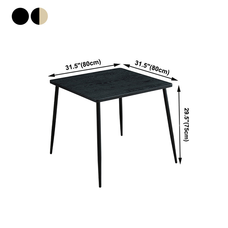 4-foot MDF Dinette Table Industrial Style Square Dining Table for Home Clearhalo 'Dining Tables & Seating' 'Dining Tables' 'dining_table' 'furn' 'furn_dining_table' 'Furniture' 'furniture_dining_table' 'Kitchen & Dining Furniture' 'kitchen' 'kitchen_dining_table' 4271609