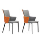 Modern Metal Dining Room Chair Faux Leather Dining Chairs for Restaurant Use Grey 2 Piece Set Clearhalo ' kitchen&dining_furn' 'Dining Chairs' 'Dining Tables & Seating' 'dining_chair' 'furn' 'furn_dining_chair' 'Furniture' 'furniture_dining_chair' 'Kitchen & Dining Furniture' 'kitchen' 4271635