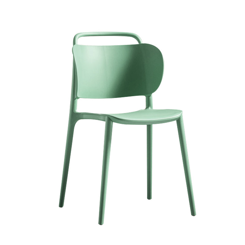 Contemporary Style Plastic Dining Chair Dining Armless Side Chair for Kitchen Green 1 Piece Clearhalo ' kitchen&dining_furn' 'Dining Chairs' 'Dining Tables & Seating' 'dining_chair' 'furn' 'furn_dining_chair' 'Furniture' 'furniture_dining_chair' 'Kitchen & Dining Furniture' 'kitchen' 4271710