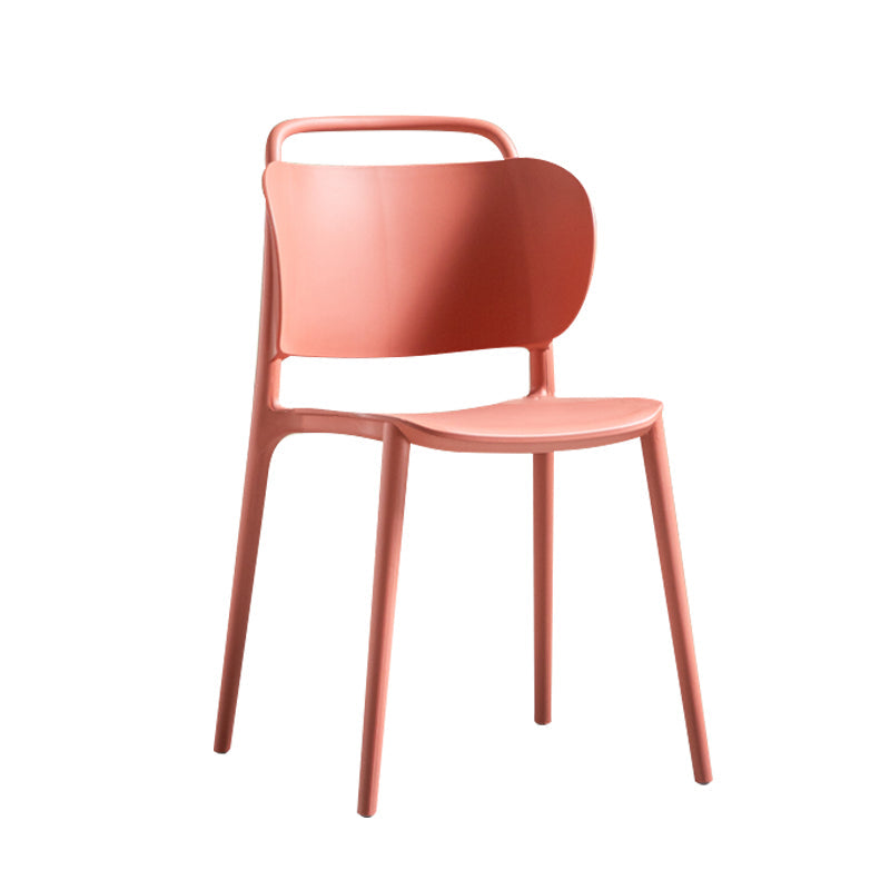 Contemporary Style Plastic Dining Chair Dining Armless Side Chair for Kitchen Clearhalo ' kitchen&dining_furn' 'Dining Chairs' 'Dining Tables & Seating' 'dining_chair' 'furn' 'furn_dining_chair' 'Furniture' 'furniture_dining_chair' 'Kitchen & Dining Furniture' 'kitchen' 4271713