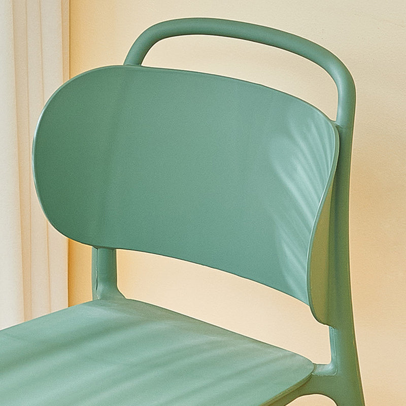 Contemporary Style Plastic Dining Chair Dining Armless Side Chair for Kitchen Clearhalo ' kitchen&dining_furn' 'Dining Chairs' 'Dining Tables & Seating' 'dining_chair' 'furn' 'furn_dining_chair' 'Furniture' 'furniture_dining_chair' 'Kitchen & Dining Furniture' 'kitchen' 4271716