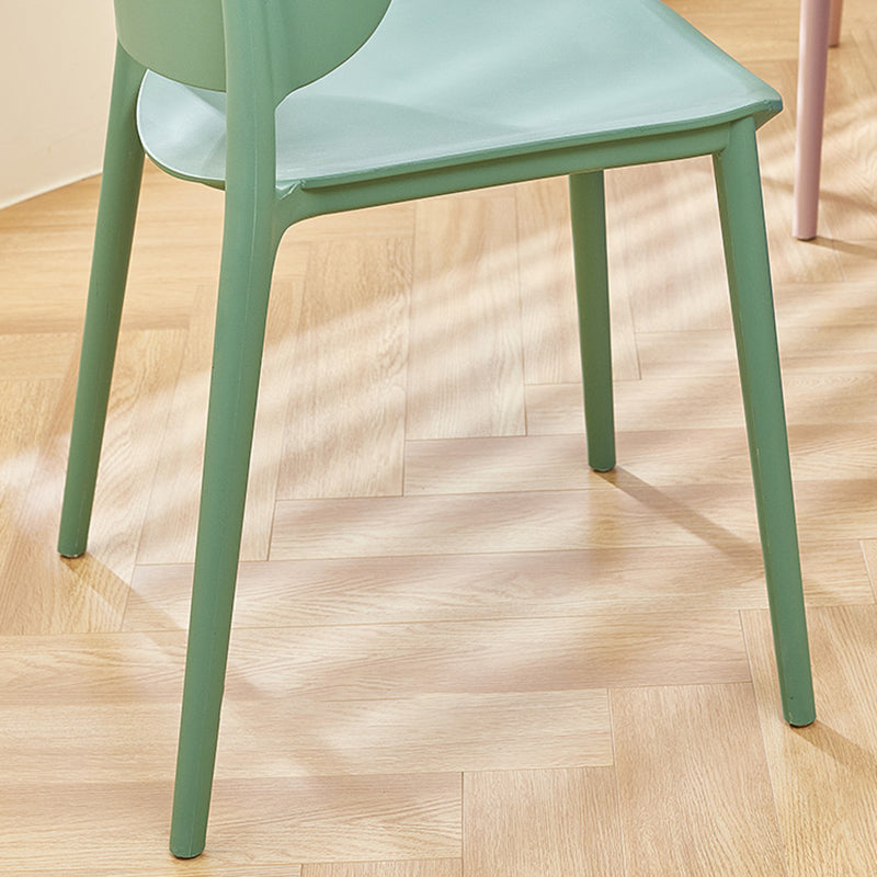 Contemporary Style Plastic Dining Chair Dining Armless Side Chair for Kitchen Clearhalo ' kitchen&dining_furn' 'Dining Chairs' 'Dining Tables & Seating' 'dining_chair' 'furn' 'furn_dining_chair' 'Furniture' 'furniture_dining_chair' 'Kitchen & Dining Furniture' 'kitchen' 4271718