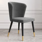 Glam Wood Dining Armless Chairs Velvet Dining Chairs for Restaurant Use Clearhalo ' kitchen&dining_furn' 'Dining Chairs' 'Dining Tables & Seating' 'dining_chair' 'furn' 'furn_dining_chair' 'Furniture' 'furniture_dining_chair' 'Kitchen & Dining Furniture' 'kitchen' 4271735