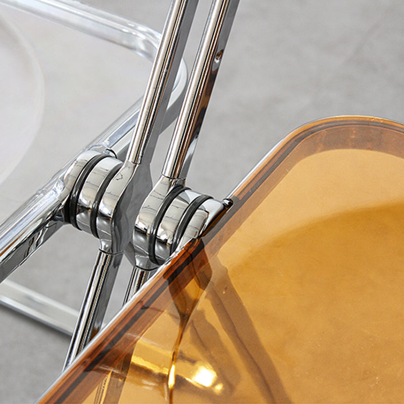 Modern Folding Dining Room Chair Armless Metal Dining Chairs for Restaurant Use Clearhalo ' kitchen&dining_furn' 'Dining Chairs' 'Dining Tables & Seating' 'dining_chair' 'furn' 'furn_dining_chair' 'Furniture' 'furniture_dining_chair' 'Kitchen & Dining Furniture' 'kitchen' 4271755