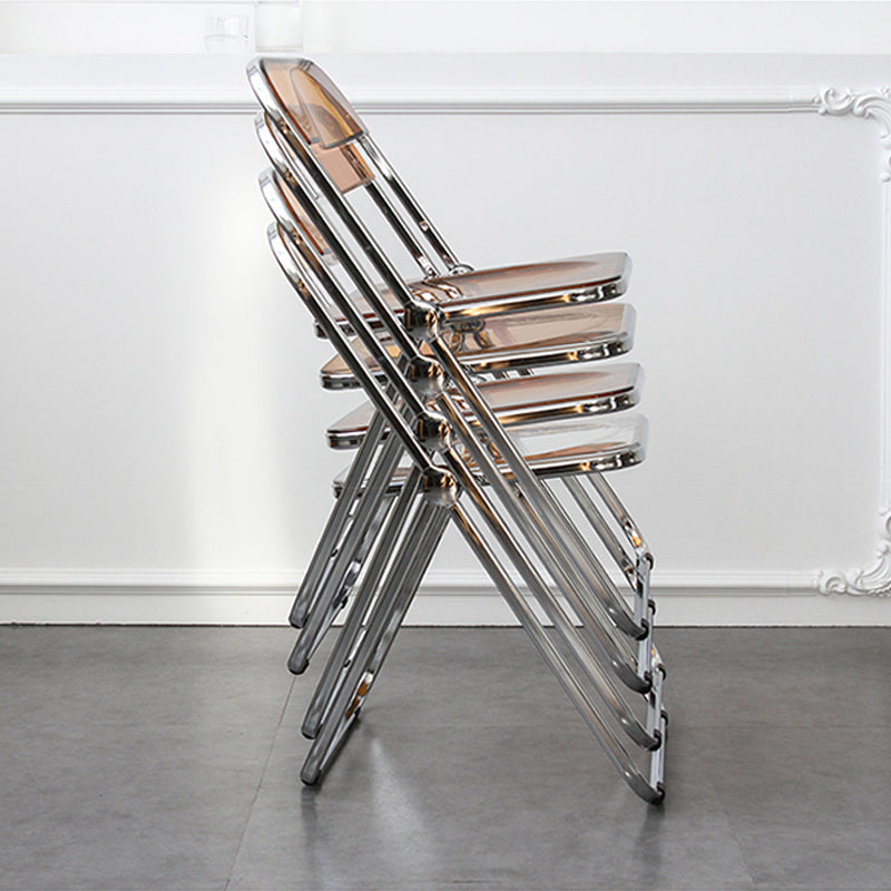 Modern Folding Dining Room Chair Armless Metal Dining Chairs for Restaurant Use Clearhalo ' kitchen&dining_furn' 'Dining Chairs' 'Dining Tables & Seating' 'dining_chair' 'furn' 'furn_dining_chair' 'Furniture' 'furniture_dining_chair' 'Kitchen & Dining Furniture' 'kitchen' 4271758