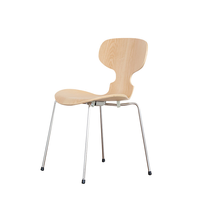 Modern Metal Dining Room Chair Wood Dining Side Chair for Restaurant Use Natural 1 Piece Clearhalo ' kitchen&dining_furn' 'Dining Chairs' 'Dining Tables & Seating' 'dining_chair' 'furn' 'furn_dining_chair' 'Furniture' 'furniture_dining_chair' 'Kitchen & Dining Furniture' 'kitchen' 4271761