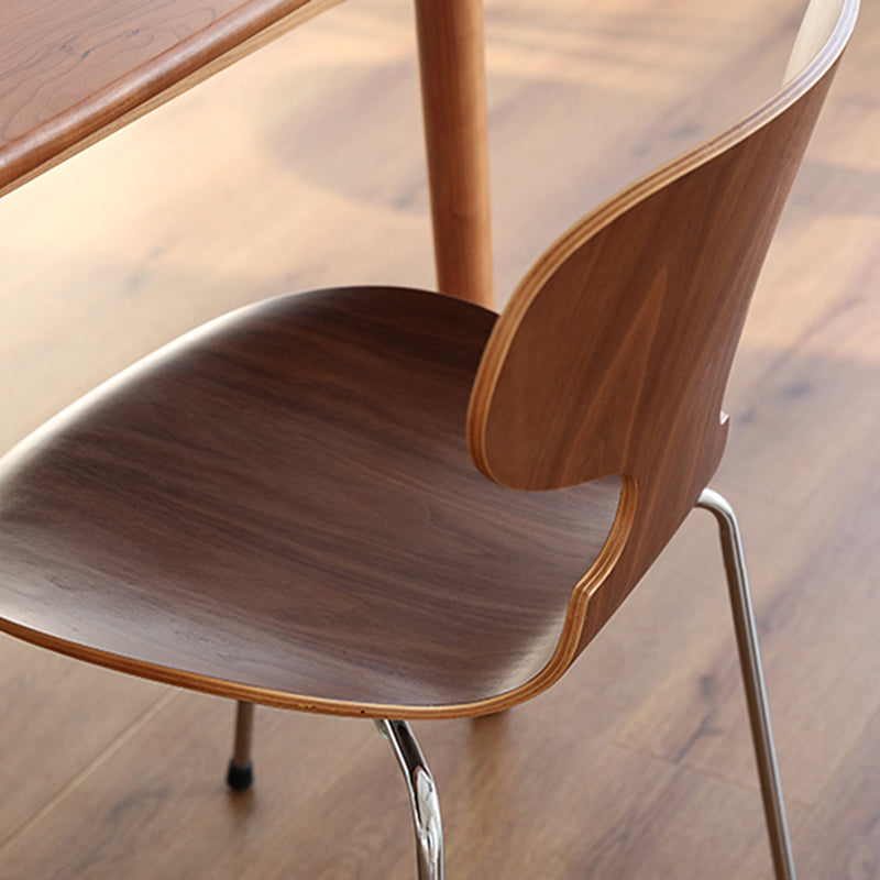 Modern Metal Dining Room Chair Wood Dining Side Chair for Restaurant Use Clearhalo ' kitchen&dining_furn' 'Dining Chairs' 'Dining Tables & Seating' 'dining_chair' 'furn' 'furn_dining_chair' 'Furniture' 'furniture_dining_chair' 'Kitchen & Dining Furniture' 'kitchen' 4271773