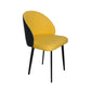 Contemporary Style Dining Chair Armless Kitchen Side Chair with Metal Legs Yellow Blue 1 Piece Clearhalo ' kitchen&dining_furn' 'Dining Chairs' 'Dining Tables & Seating' 'dining_chair' 'furn' 'furn_dining_chair' 'Furniture' 'furniture_dining_chair' 'Kitchen & Dining Furniture' 'kitchen' 4271798