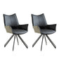 Modern Metal Dining Room Chair Swivel Side Arm Chair for Restaurant Use Grey 2 Piece Set Clearhalo ' kitchen&dining_furn' 'Dining Chairs' 'Dining Tables & Seating' 'dining_chair' 'furn' 'furn_dining_chair' 'Furniture' 'furniture_dining_chair' 'Kitchen & Dining Furniture' 'kitchen' 4271825