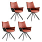 Modern Metal Dining Room Chair Swivel Side Arm Chair for Restaurant Use Orange 4 Piece Set Clearhalo ' kitchen&dining_furn' 'Dining Chairs' 'Dining Tables & Seating' 'dining_chair' 'furn' 'furn_dining_chair' 'Furniture' 'furniture_dining_chair' 'Kitchen & Dining Furniture' 'kitchen' 4271830