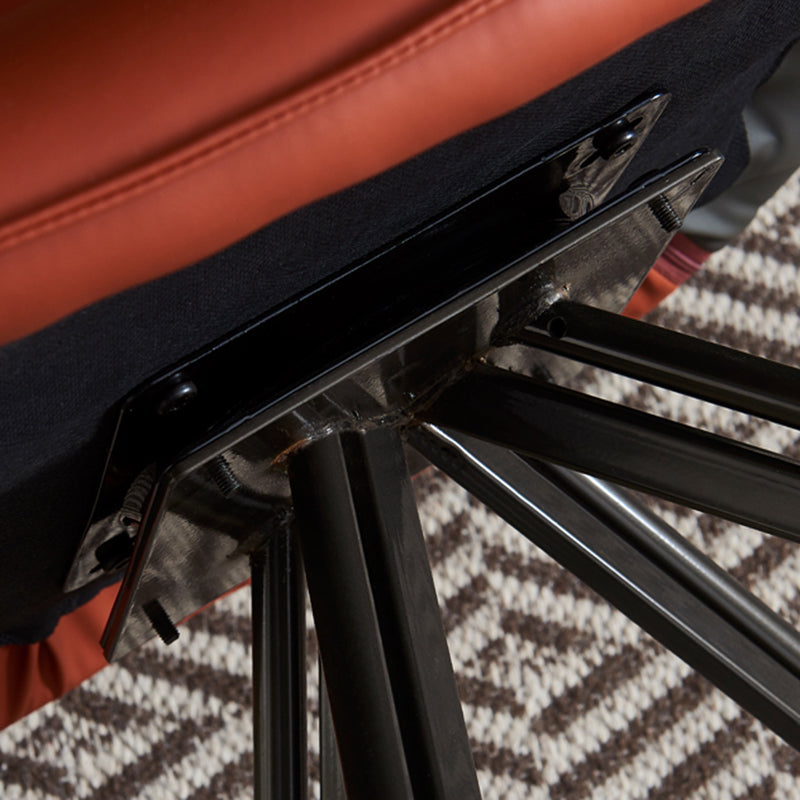 Modern Metal Dining Room Chair Swivel Side Arm Chair for Restaurant Use Clearhalo ' kitchen&dining_furn' 'Dining Chairs' 'Dining Tables & Seating' 'dining_chair' 'furn' 'furn_dining_chair' 'Furniture' 'furniture_dining_chair' 'Kitchen & Dining Furniture' 'kitchen' 4271836