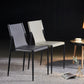 Designer Style Leather Coffee Shop Side Chair Solid Back Dining Chair Clearhalo ' kitchen&dining_furn' 'Dining Chairs' 'Dining Tables & Seating' 'dining_chair' 'furn' 'furn_dining_chair' 'Furniture' 'furniture_dining_chair' 'Kitchen & Dining Furniture' 'kitchen' 4271843