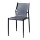 Designer Style Leather Coffee Shop Side Chair Solid Back Dining Chair Clearhalo ' kitchen&dining_furn' 'Dining Chairs' 'Dining Tables & Seating' 'dining_chair' 'furn' 'furn_dining_chair' 'Furniture' 'furniture_dining_chair' 'Kitchen & Dining Furniture' 'kitchen' 4271847