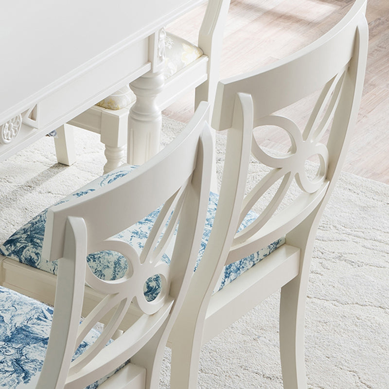 Traditional Upholstered Home Side Chair White Queen Anne Dining Chairs Clearhalo ' kitchen&dining_furn' 'Dining Chairs' 'Dining Tables & Seating' 'dining_chair' 'furn' 'furn_dining_chair' 'Furniture' 'furniture_dining_chair' 'Kitchen & Dining Furniture' 'kitchen' 4271864