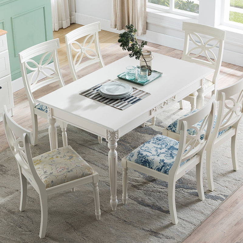 Traditional Upholstered Home Side Chair White Queen Anne Dining Chairs Clearhalo ' kitchen&dining_furn' 'Dining Chairs' 'Dining Tables & Seating' 'dining_chair' 'furn' 'furn_dining_chair' 'Furniture' 'furniture_dining_chair' 'Kitchen & Dining Furniture' 'kitchen' 4271867