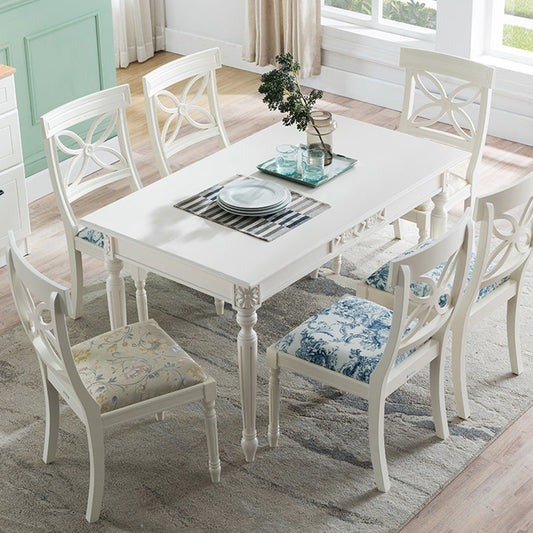Traditional Upholstered Home Side Chair White Queen Anne Dining Chairs Clearhalo ' kitchen&dining_furn' 'Dining Chairs' 'Dining Tables & Seating' 'dining_chair' 'furn' 'furn_dining_chair' 'Furniture' 'furniture_dining_chair' 'Kitchen & Dining Furniture' 'kitchen' 4271867