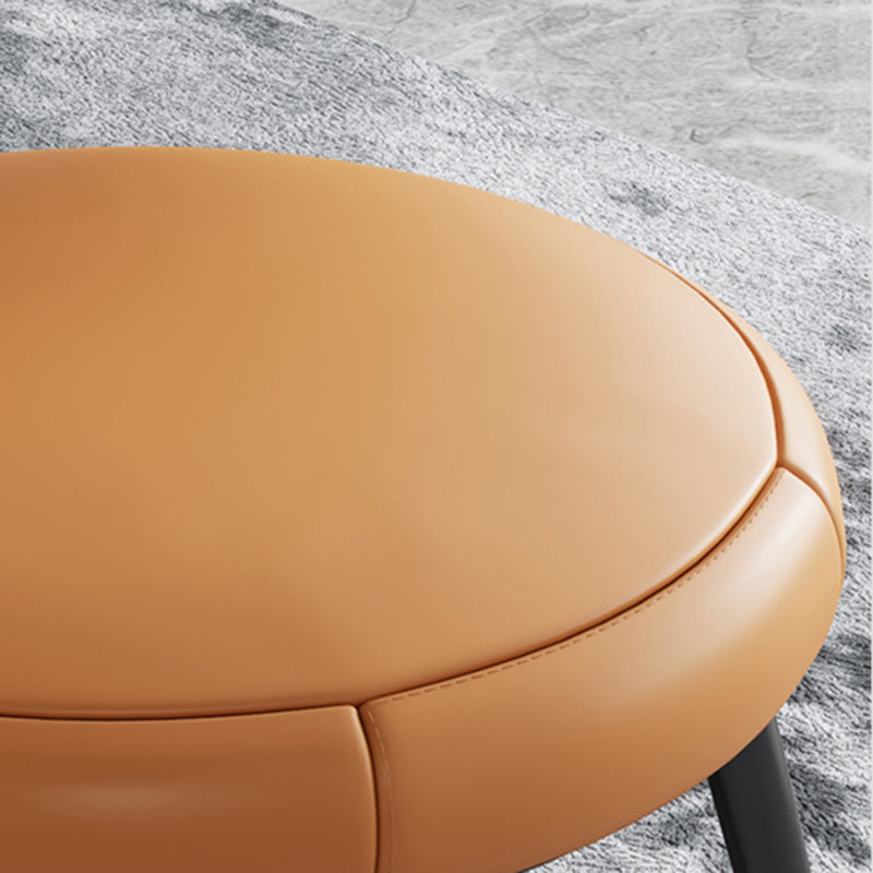 Designer Style Leather Conference Room Side Chair Open Back Dining Chair Clearhalo ' kitchen&dining_furn' 'Dining Chairs' 'Dining Tables & Seating' 'dining_chair' 'furn' 'furn_dining_chair' 'Furniture' 'furniture_dining_chair' 'Kitchen & Dining Furniture' 'kitchen' 4271880