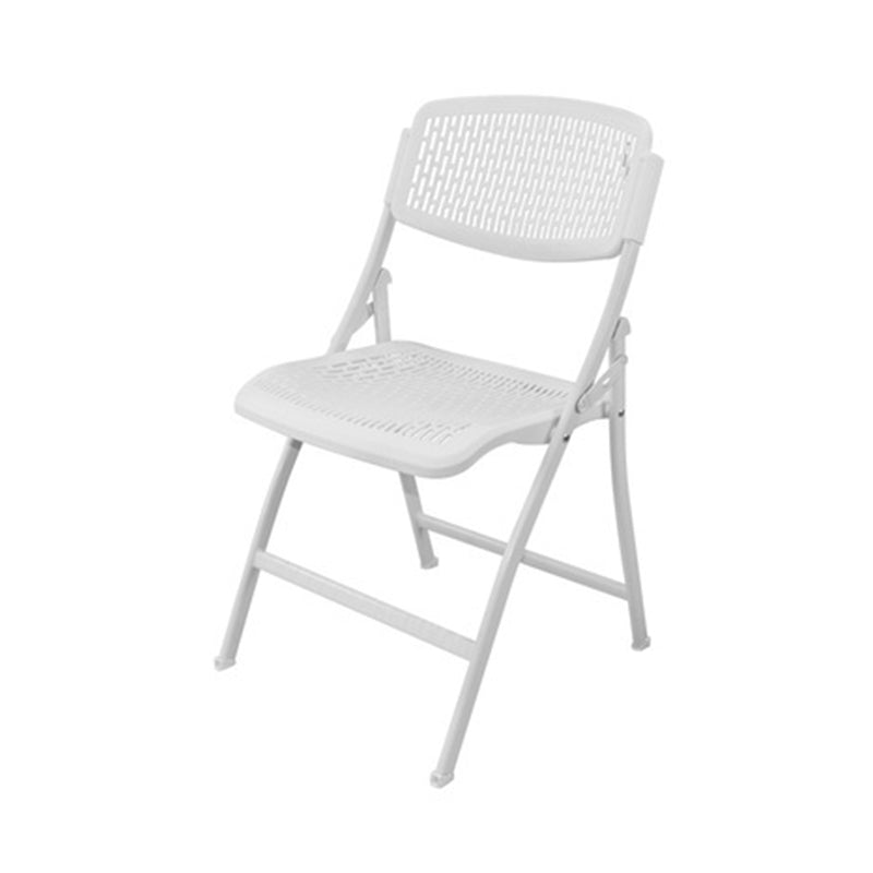 Contemporary Style Dining Chairs Armless Side Open Back Chair with Metal Legs for Kitchen White 1 Piece Clearhalo ' kitchen&dining_furn' 'Dining Chairs' 'Dining Tables & Seating' 'dining_chair' 'furn' 'furn_dining_chair' 'Furniture' 'furniture_dining_chair' 'Kitchen & Dining Furniture' 'kitchen' 4271886