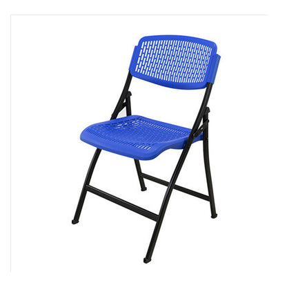 Contemporary Style Dining Chairs Armless Side Open Back Chair with Metal Legs for Kitchen Blue 1 Piece Clearhalo ' kitchen&dining_furn' 'Dining Chairs' 'Dining Tables & Seating' 'dining_chair' 'furn' 'furn_dining_chair' 'Furniture' 'furniture_dining_chair' 'Kitchen & Dining Furniture' 'kitchen' 4271888