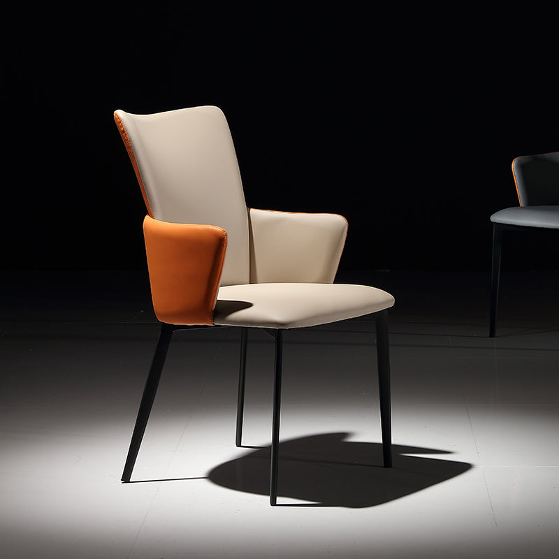 Modern Style Dining Chairs Arm Side Chairs with Metal Legs for Kitchen Clearhalo ' kitchen&dining_furn' 'Dining Chairs' 'Dining Tables & Seating' 'dining_chair' 'furn' 'furn_dining_chair' 'Furniture' 'furniture_dining_chair' 'Kitchen & Dining Furniture' 'kitchen' 4271909