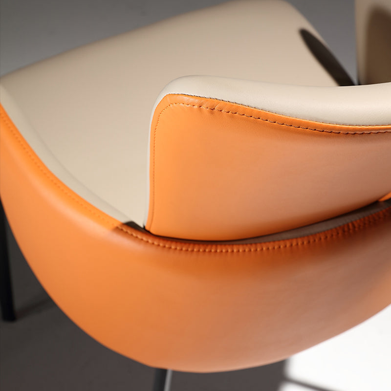 Modern Style Dining Chairs Arm Side Chairs with Metal Legs for Kitchen Clearhalo ' kitchen&dining_furn' 'Dining Chairs' 'Dining Tables & Seating' 'dining_chair' 'furn' 'furn_dining_chair' 'Furniture' 'furniture_dining_chair' 'Kitchen & Dining Furniture' 'kitchen' 4271919