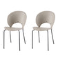 Modern Style Dining Chairs Armless Side Open Back Chairs with Metal Legs for Kitchen White 2 Piece Set Clearhalo ' kitchen&dining_furn' 'Dining Chairs' 'Dining Tables & Seating' 'dining_chair' 'furn' 'furn_dining_chair' 'Furniture' 'furniture_dining_chair' 'Kitchen & Dining Furniture' 'kitchen' 4271922