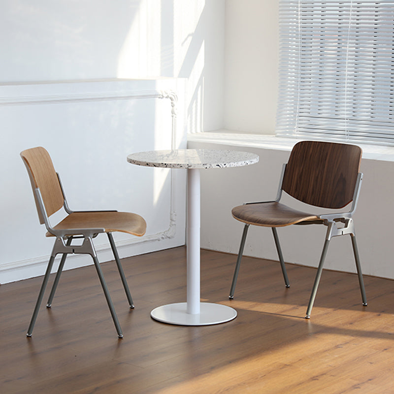 Modern Style Dining Chair Armless Side Open Back Chairs with Metal Legs for Kitchen Clearhalo ' kitchen&dining_furn' 'Dining Chairs' 'Dining Tables & Seating' 'dining_chair' 'furn' 'furn_dining_chair' 'Furniture' 'furniture_dining_chair' 'Kitchen & Dining Furniture' 'kitchen' 4271943