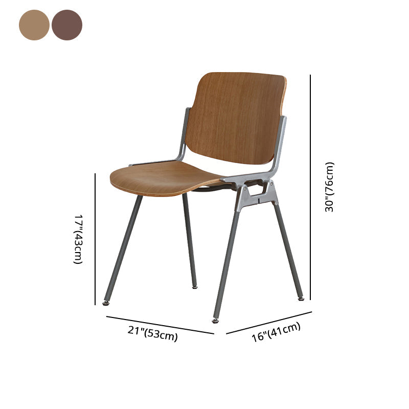 Modern Style Dining Chair Armless Side Open Back Chairs with Metal Legs for Kitchen Clearhalo ' kitchen&dining_furn' 'Dining Chairs' 'Dining Tables & Seating' 'dining_chair' 'furn' 'furn_dining_chair' 'Furniture' 'furniture_dining_chair' 'Kitchen & Dining Furniture' 'kitchen' 4271953