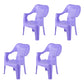 Plastic Modern Dining Arm Chairs Indoor Stackable Home Dining Armchair Purple 4 Piece Set Clearhalo ' kitchen&dining_furn' 'Dining Chairs' 'Dining Tables & Seating' 'dining_chair' 'furn' 'furn_dining_chair' 'Furniture' 'furniture_dining_chair' 'Kitchen & Dining Furniture' 'kitchen' 4271959