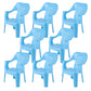 Plastic Modern Dining Arm Chairs Indoor Stackable Home Dining Armchair Blue 8 Piece Set Clearhalo ' kitchen&dining_furn' 'Dining Chairs' 'Dining Tables & Seating' 'dining_chair' 'furn' 'furn_dining_chair' 'Furniture' 'furniture_dining_chair' 'Kitchen & Dining Furniture' 'kitchen' 4271967