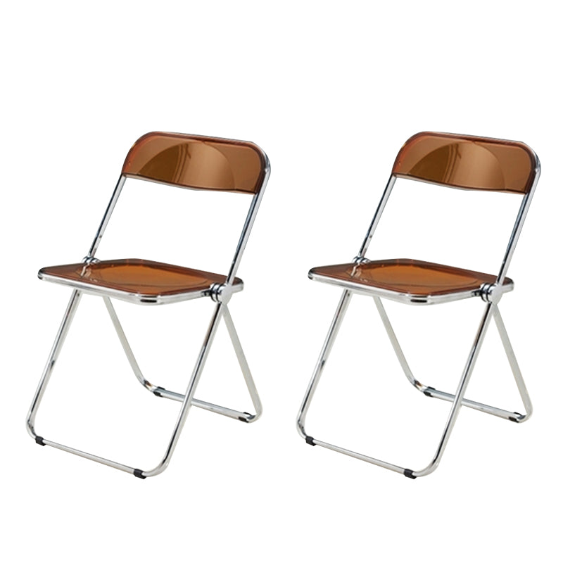 Contemporary Style Dining Chairs Armless Side Open Back Chairs with Metal Legs for Kitchen Tan 2 Piece Set Clearhalo ' kitchen&dining_furn' 'Dining Chairs' 'Dining Tables & Seating' 'dining_chair' 'furn' 'furn_dining_chair' 'Furniture' 'furniture_dining_chair' 'Kitchen & Dining Furniture' 'kitchen' 4271981