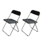 Contemporary Style Dining Chairs Armless Side Open Back Chairs with Metal Legs for Kitchen Black 2 Piece Set Clearhalo ' kitchen&dining_furn' 'Dining Chairs' 'Dining Tables & Seating' 'dining_chair' 'furn' 'furn_dining_chair' 'Furniture' 'furniture_dining_chair' 'Kitchen & Dining Furniture' 'kitchen' 4271986