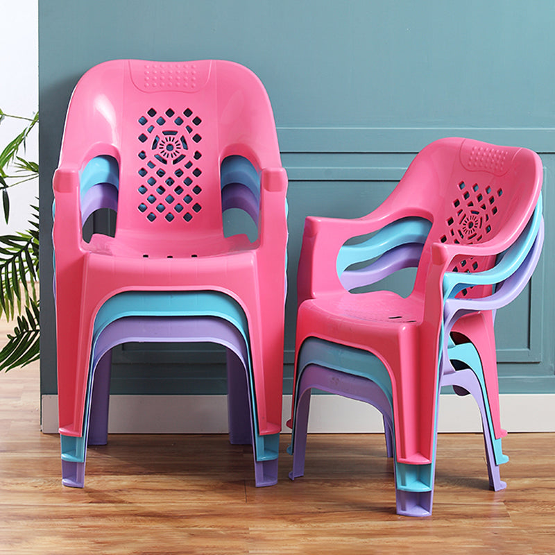 Modern Plastic Dining Arm Chairs Indoor Stackable Home Dining Armchair Clearhalo ' kitchen&dining_furn' 'Dining Chairs' 'Dining Tables & Seating' 'dining_chair' 'furn' 'furn_dining_chair' 'Furniture' 'furniture_dining_chair' 'Kitchen & Dining Furniture' 'kitchen' 4272002