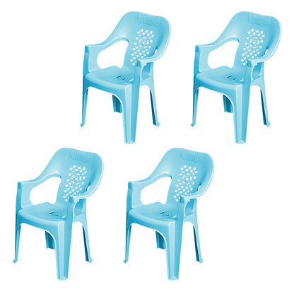 Modern Plastic Dining Arm Chairs Indoor Stackable Home Dining Armchair Blue 4 Piece Set Clearhalo ' kitchen&dining_furn' 'Dining Chairs' 'Dining Tables & Seating' 'dining_chair' 'furn' 'furn_dining_chair' 'Furniture' 'furniture_dining_chair' 'Kitchen & Dining Furniture' 'kitchen' 4272006