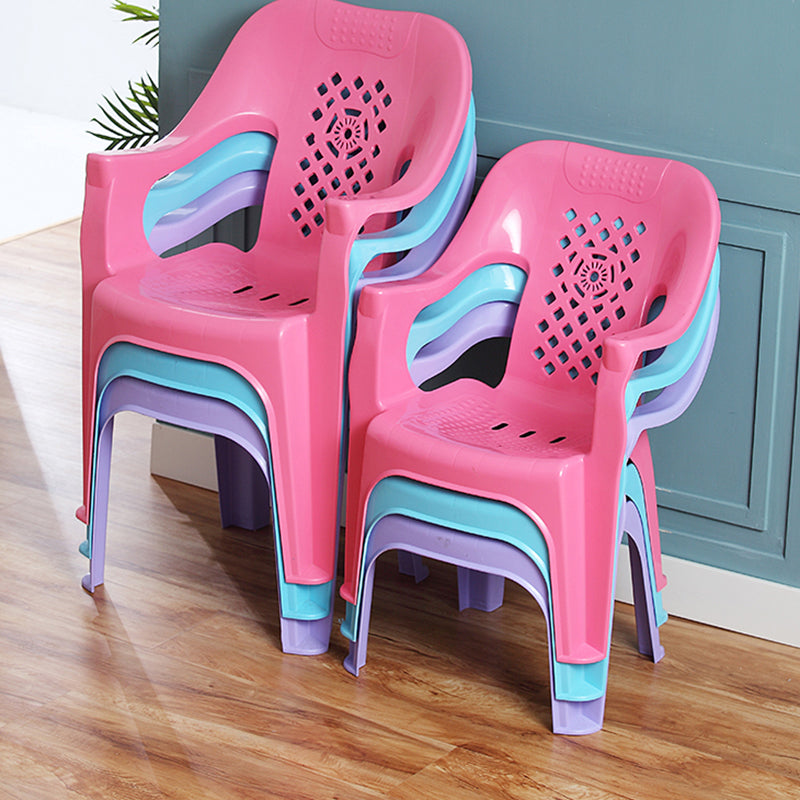 Modern Plastic Dining Arm Chairs Indoor Stackable Home Dining Armchair Clearhalo ' kitchen&dining_furn' 'Dining Chairs' 'Dining Tables & Seating' 'dining_chair' 'furn' 'furn_dining_chair' 'Furniture' 'furniture_dining_chair' 'Kitchen & Dining Furniture' 'kitchen' 4272016