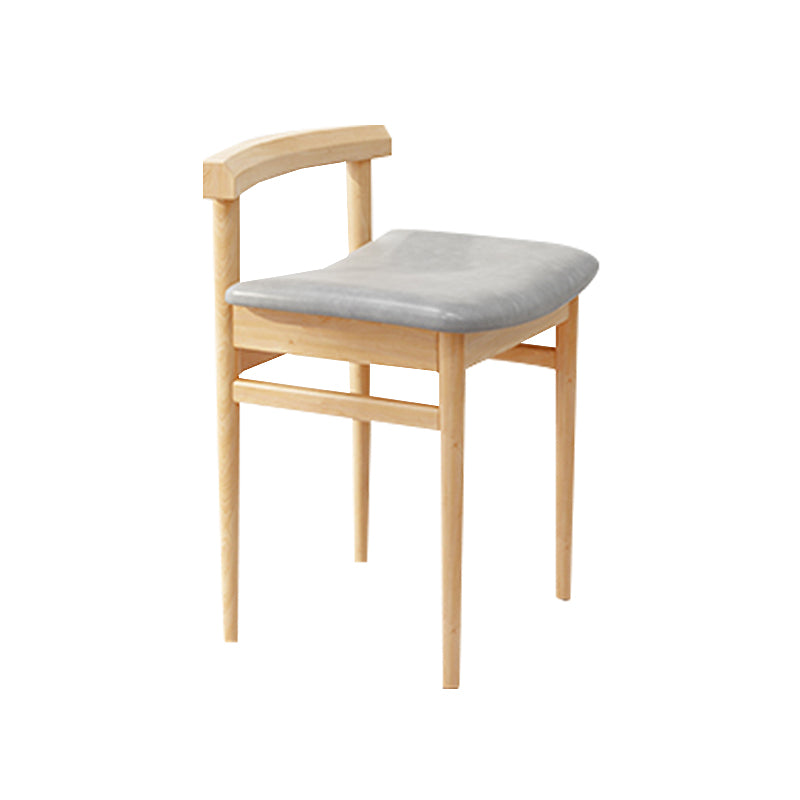 Traditional Wood Dining Armless Chair Faux Leather Dining Chairs for Home Use Natural 1 Piece Clearhalo ' kitchen&dining_furn' 'Dining Chairs' 'Dining Tables & Seating' 'dining_chair' 'Furniture' 'furniture_dining_chair' 'Kitchen & Dining Furniture' 'kitchen' 4272021