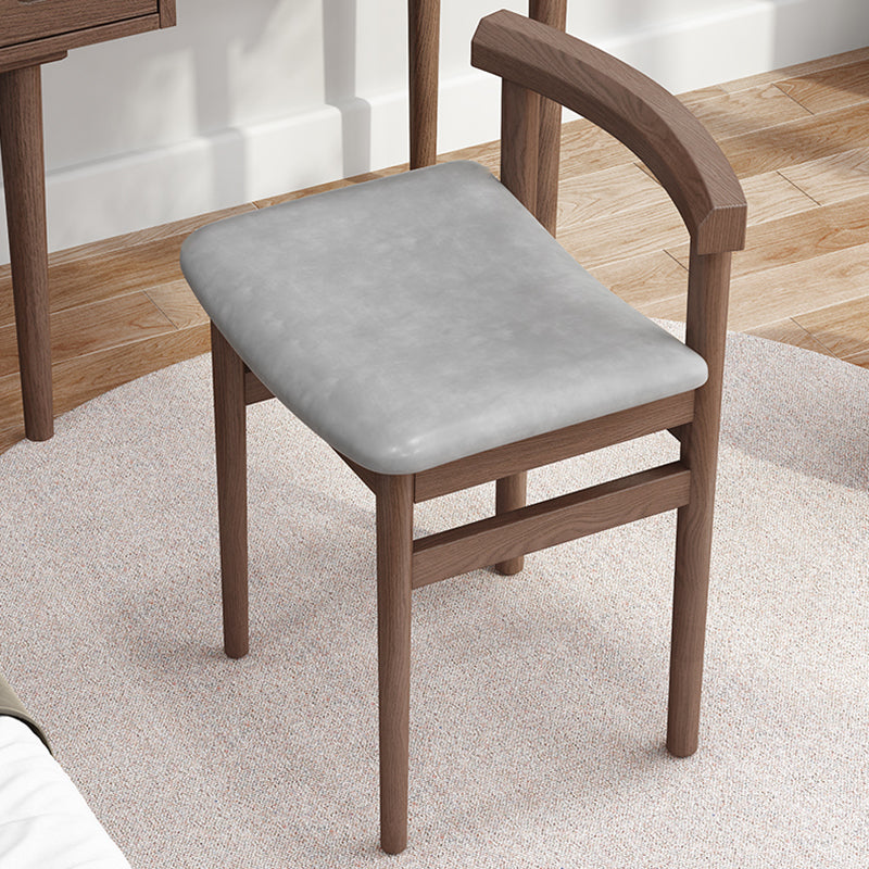 Traditional Wood Dining Armless Chair Faux Leather Dining Chairs for Home Use Clearhalo ' kitchen&dining_furn' 'Dining Chairs' 'Dining Tables & Seating' 'dining_chair' 'Furniture' 'furniture_dining_chair' 'Kitchen & Dining Furniture' 'kitchen' 4272023