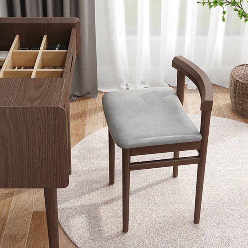 Traditional Wood Dining Armless Chair Faux Leather Dining Chairs for Home Use Clearhalo ' kitchen&dining_furn' 'Dining Chairs' 'Dining Tables & Seating' 'dining_chair' 'Furniture' 'furniture_dining_chair' 'Kitchen & Dining Furniture' 'kitchen' 4272030