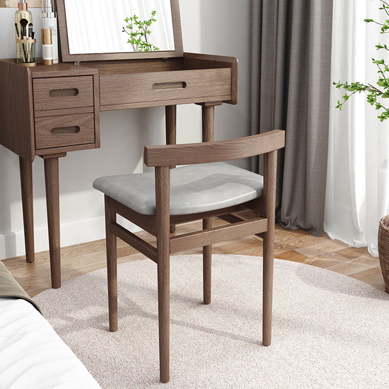 Traditional Wood Dining Armless Chair Faux Leather Dining Chairs for Home Use Clearhalo ' kitchen&dining_furn' 'Dining Chairs' 'Dining Tables & Seating' 'dining_chair' 'Furniture' 'furniture_dining_chair' 'Kitchen & Dining Furniture' 'kitchen' 4272032