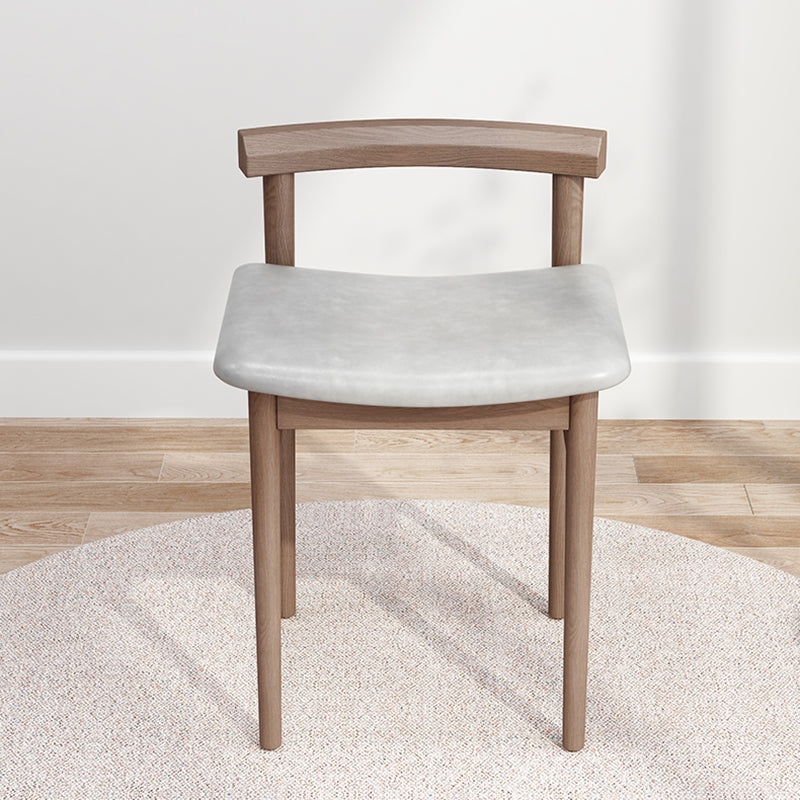 Traditional Wood Dining Armless Chair Faux Leather Dining Chairs for Home Use Clearhalo ' kitchen&dining_furn' 'Dining Chairs' 'Dining Tables & Seating' 'dining_chair' 'Furniture' 'furniture_dining_chair' 'Kitchen & Dining Furniture' 'kitchen' 4272033