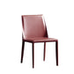 Modern Metal Dining Armless Chair Leather Dining Side Chair for Restaurant Use Burgundy 1 Piece Clearhalo ' kitchen&dining_furn' 'Dining Chairs' 'Dining Tables & Seating' 'dining_chair' 'furn' 'furn_dining_chair' 'Furniture' 'furniture_dining_chair' 'Kitchen & Dining Furniture' 'kitchen' 4272043