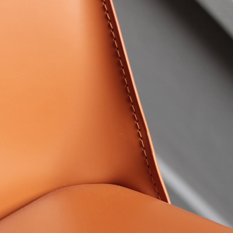 Modern Metal Dining Armless Chair Leather Dining Side Chair for Restaurant Use Clearhalo ' kitchen&dining_furn' 'Dining Chairs' 'Dining Tables & Seating' 'dining_chair' 'furn' 'furn_dining_chair' 'Furniture' 'furniture_dining_chair' 'Kitchen & Dining Furniture' 'kitchen' 4272048