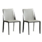 Modern Metal Dining Armless Chair Leather Dining Side Chair for Restaurant Use Grey 2 Piece Set Clearhalo ' kitchen&dining_furn' 'Dining Chairs' 'Dining Tables & Seating' 'dining_chair' 'furn' 'furn_dining_chair' 'Furniture' 'furniture_dining_chair' 'Kitchen & Dining Furniture' 'kitchen' 4272055