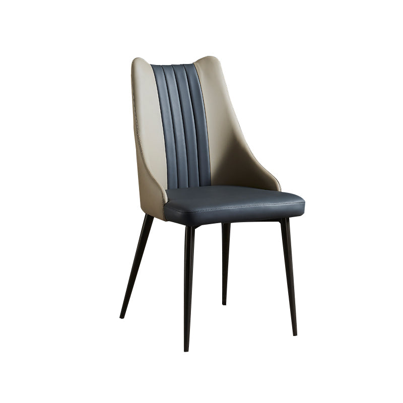 Industrial Metal Dining Room Chair PU Leather Dining Chairs for Restaurant Use Clearhalo ' kitchen&dining_furn' 'Dining Chairs' 'Dining Tables & Seating' 'dining_chair' 'furn' 'furn_dining_chair' 'Furniture' 'furniture_dining_chair' 'Kitchen & Dining Furniture' 'kitchen' 4272079