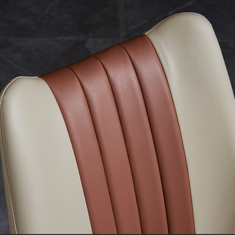 Industrial Metal Dining Room Chair PU Leather Dining Chairs for Restaurant Use Clearhalo ' kitchen&dining_furn' 'Dining Chairs' 'Dining Tables & Seating' 'dining_chair' 'furn' 'furn_dining_chair' 'Furniture' 'furniture_dining_chair' 'Kitchen & Dining Furniture' 'kitchen' 4272083