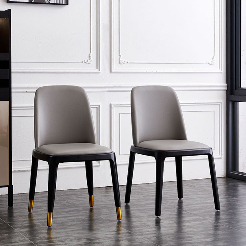 Modern Style Wood Side Dining Chairs Solid Leather Back Chair for Kitchen Clearhalo ' kitchen&dining_furn' 'Dining Chairs' 'Dining Tables & Seating' 'dining_chair' 'Furniture' 'furniture_dining_chair' 'Kitchen & Dining Furniture' 'kitchen' 4272121