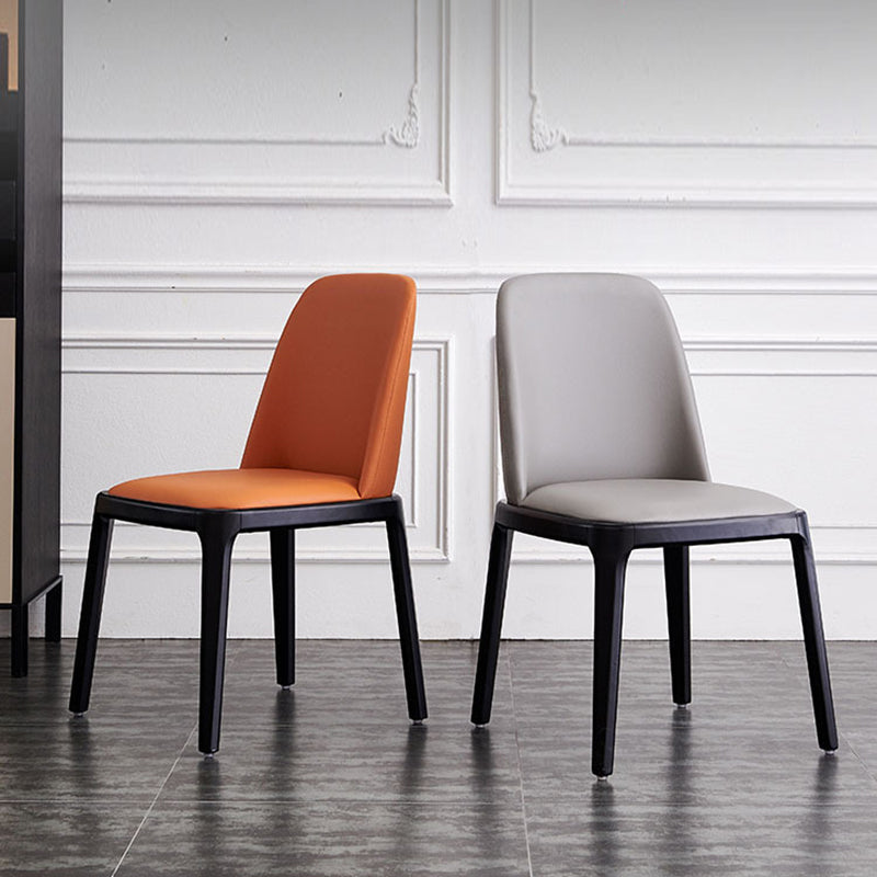 Modern Style Wood Side Dining Chairs Solid Leather Back Chair for Kitchen Clearhalo ' kitchen&dining_furn' 'Dining Chairs' 'Dining Tables & Seating' 'dining_chair' 'Furniture' 'furniture_dining_chair' 'Kitchen & Dining Furniture' 'kitchen' 4272124